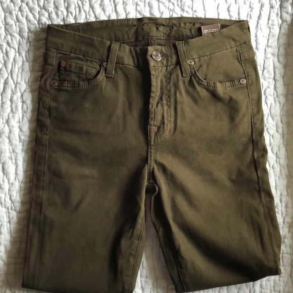EUC 7 For All Mankind Mid Rise Skinny, Hunter, 25 - Picture 3 of 5